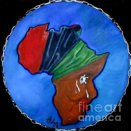 Africa Weeping Painting by David G Wilson