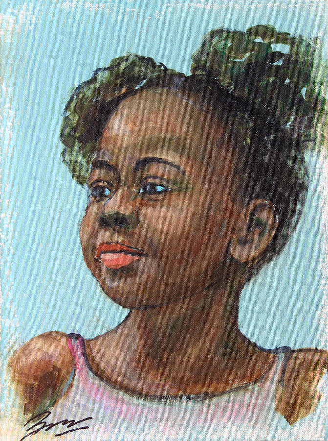 African American 10 Painting by Xueling Zou