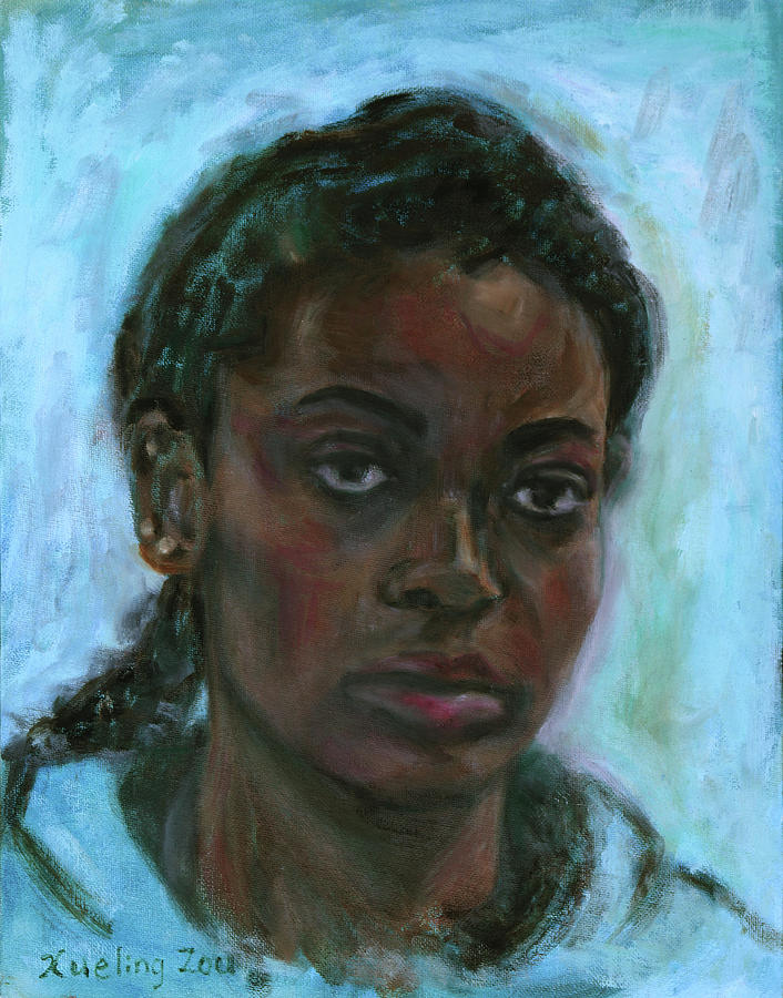 African American 15 Painting by Xueling Zou