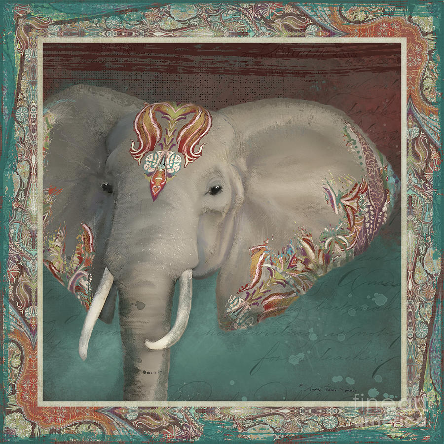 tribal print elephant