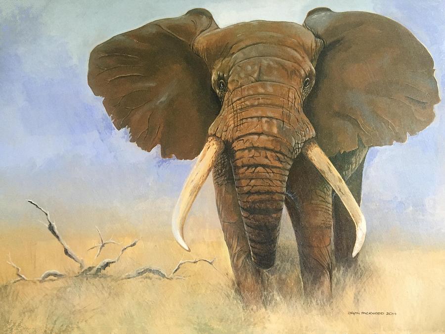 African Elephant Painting