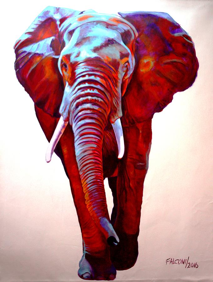 African Elephant Painting by Susana Falconi Fine Art America