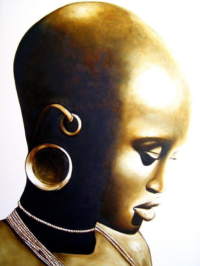 African Lady - Original Artwork Painting by Tracey Armstrong - Fine Art ...