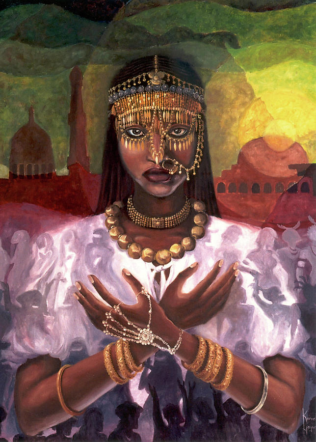 African Painting - African Majesty by Karmella Haynes African Painting - African Majesty by Karmella Haynes