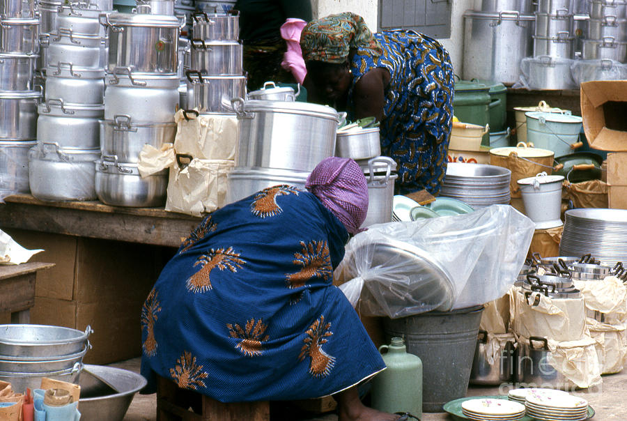African Market 1971 Photograph by Erik Falkensteen
