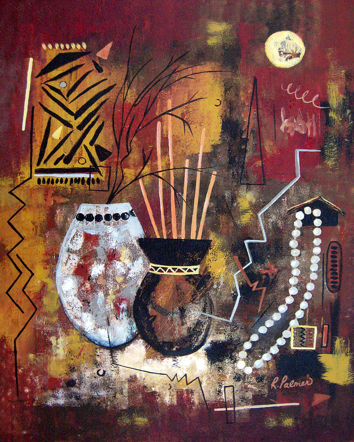Abstract Painting - African Perspective by Ruth Palmer Abstract Painting - African Perspective by Ruth Palmer