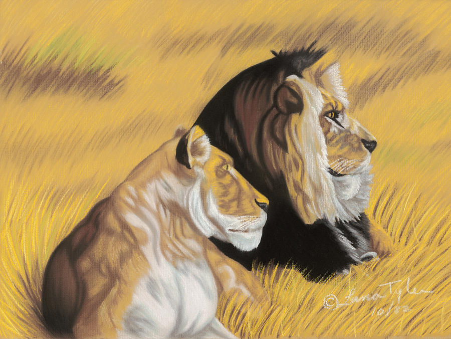 African Royalty Pastel by Lana Tyler