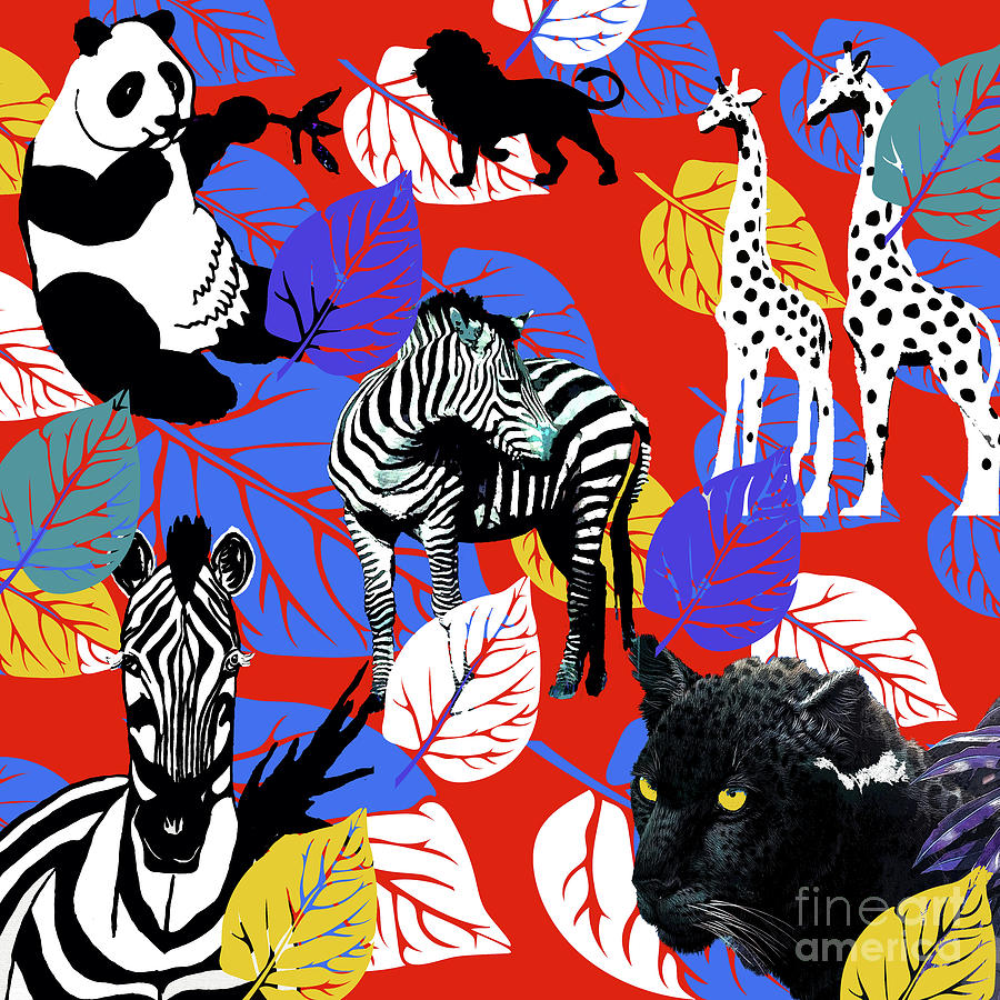 African Safari Dream Painting by Saundra Myles