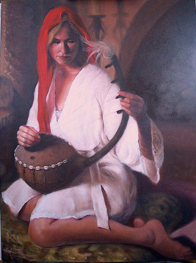 Realism Painting - African Strings 2 by Donelli  DiMaria