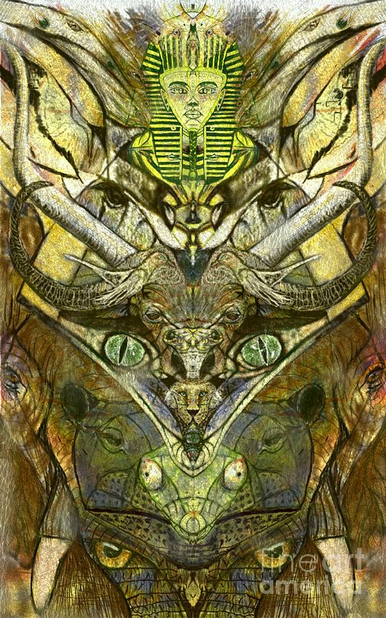 Totem Digital Art - African Animal Totem by Michael African Visions Totem Digital Art - African Animal Totem by Michael African Visions