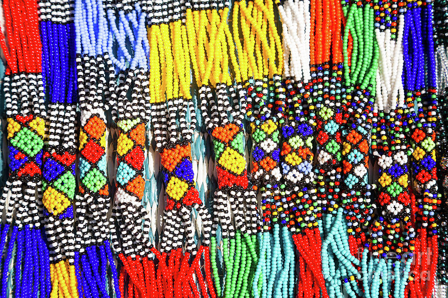 Pattern Photograph - African Tribal Necklaces by Jane Rix