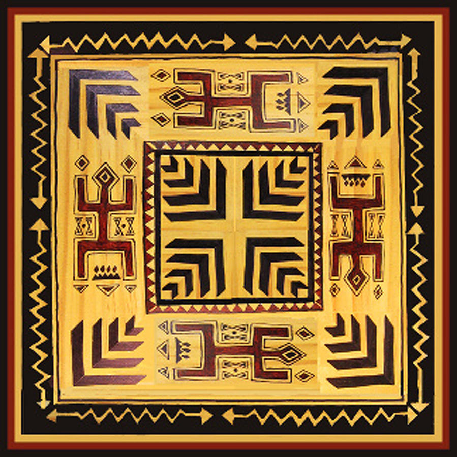 African Tribal Spirits Digital Art by Vagabond Folk Art - Virginia Vivier