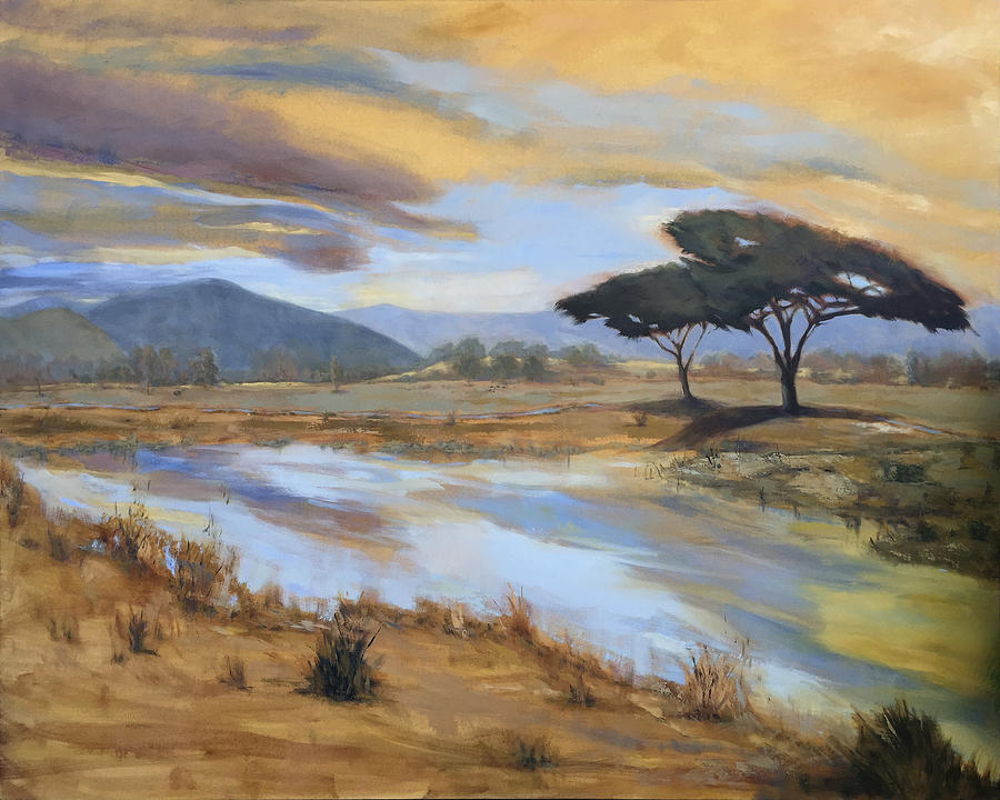 Landscape Painting - African Vista by Joyce Snyder
