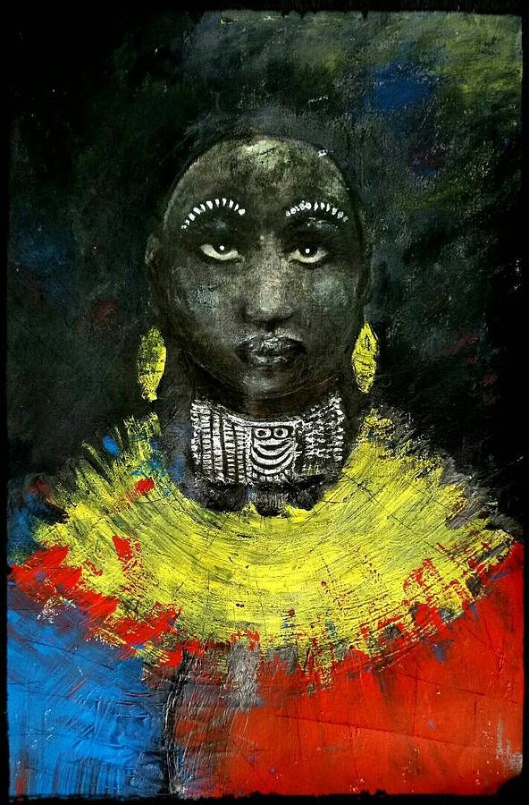 African Woman Mixed Media by Adedeji Olufemi - Fine Art America