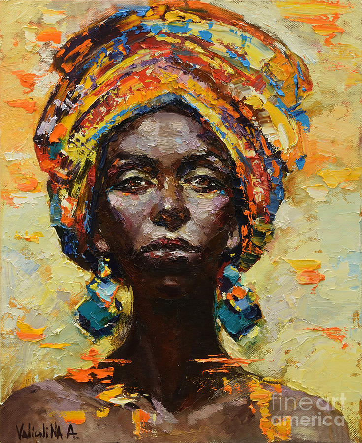 Beautiful African Women Paintings