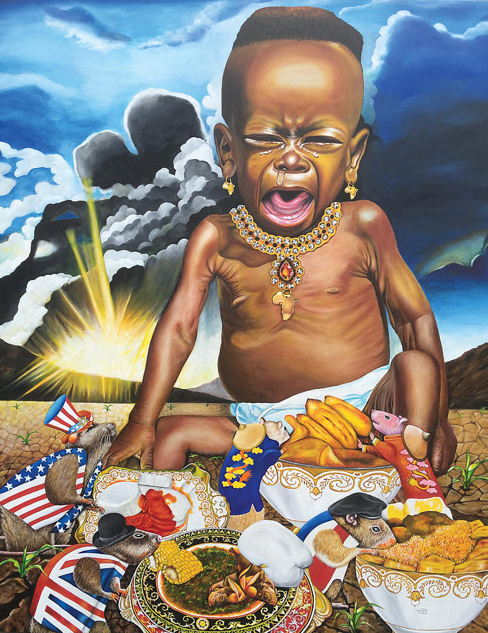 Africant Painting by O Yemi Tubi