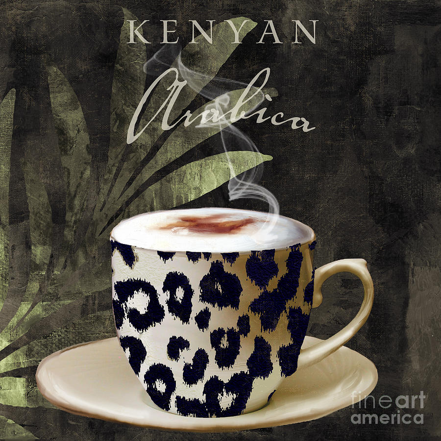 Coffee Bean Painting - Afrikan Coffees III by Mindy Sommers