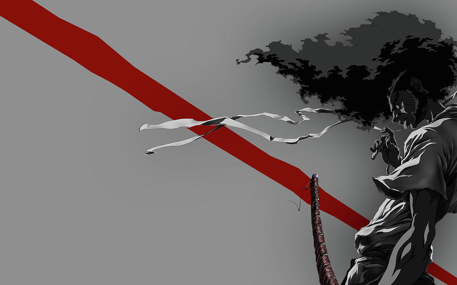 Rope Digital Art - Afro Samurai by Maye Loeser