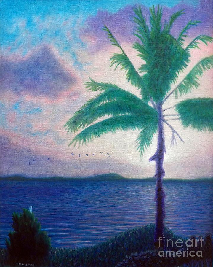 Sunset Painting - After All by Brian  Commerford