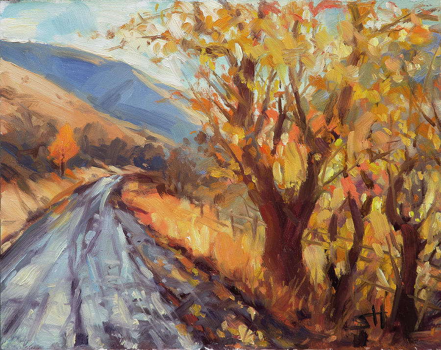 After an Autumn Rain Painting by Steve Henderson