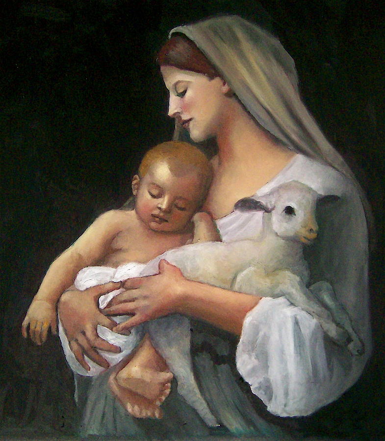 Madonna Pastel - After Bouguereau by Joyce Geleynse