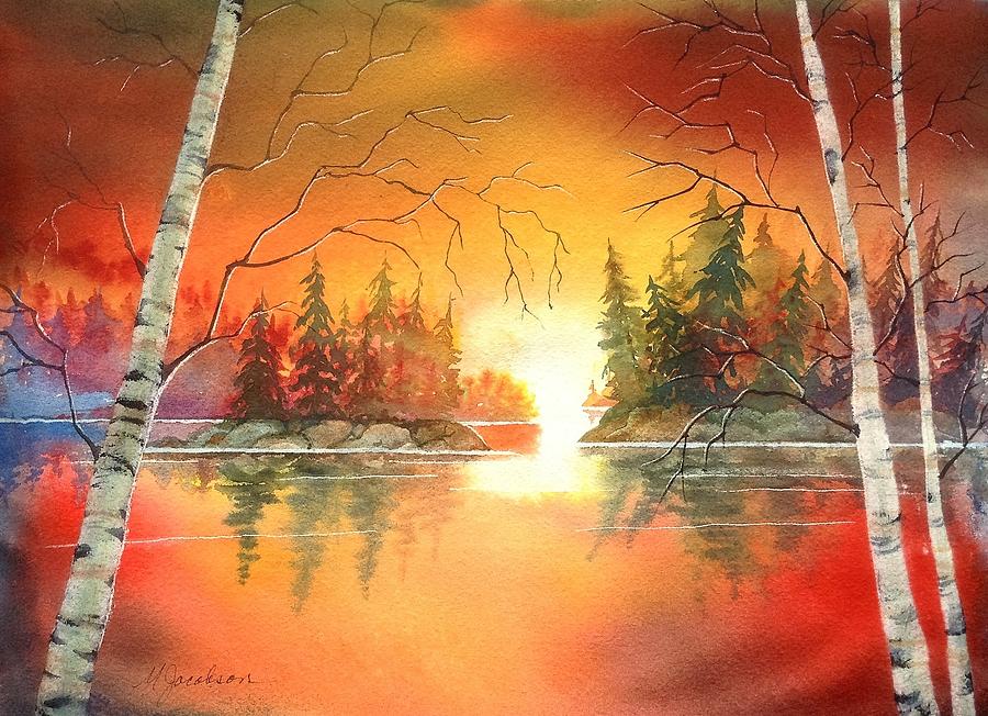 After Glow Painting by Marilyn Jacobson