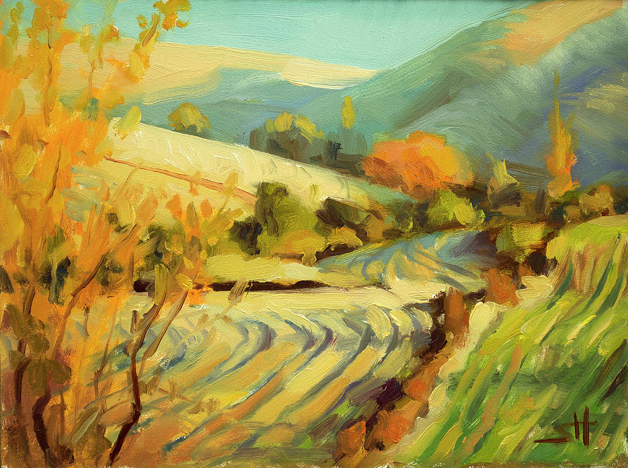Nature Painting - After Harvest by Steve Henderson
