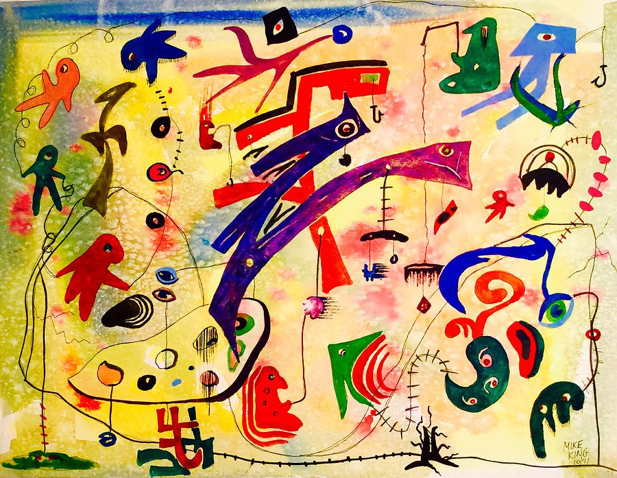 After Miro Painting