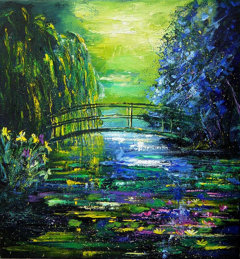 After Monet Painting by Pol Ledent