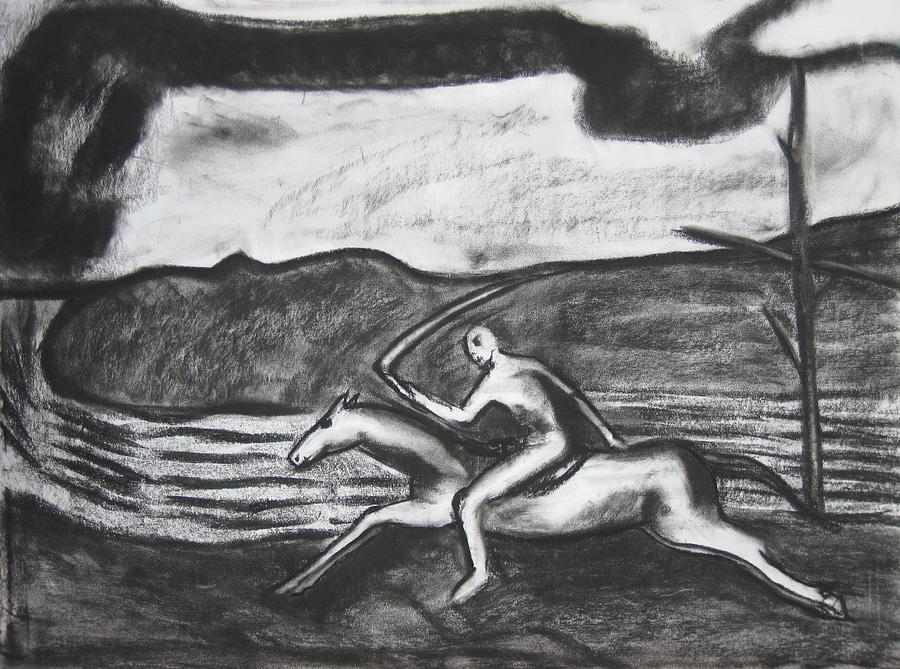After Pinkham The Race Track Drawing by Darkest Artist