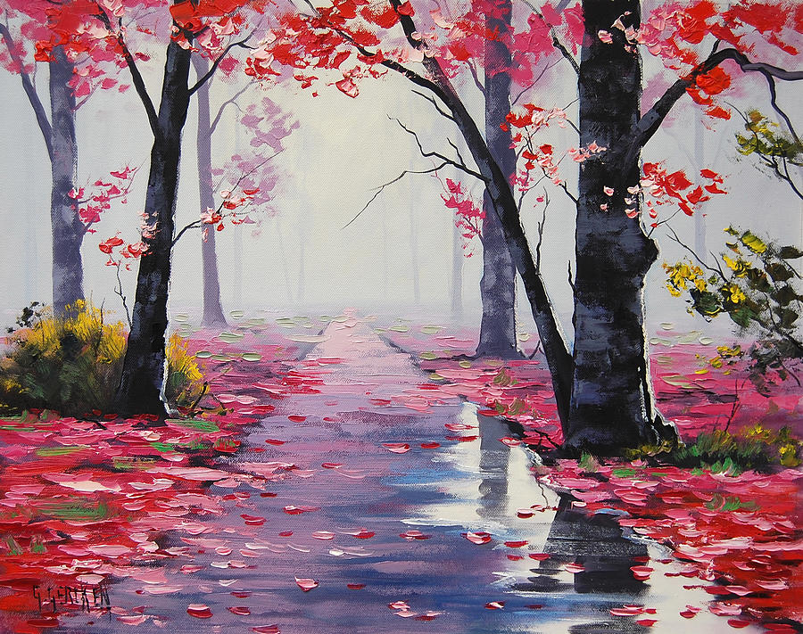 Tree Painting - After Rain by Graham Gercken