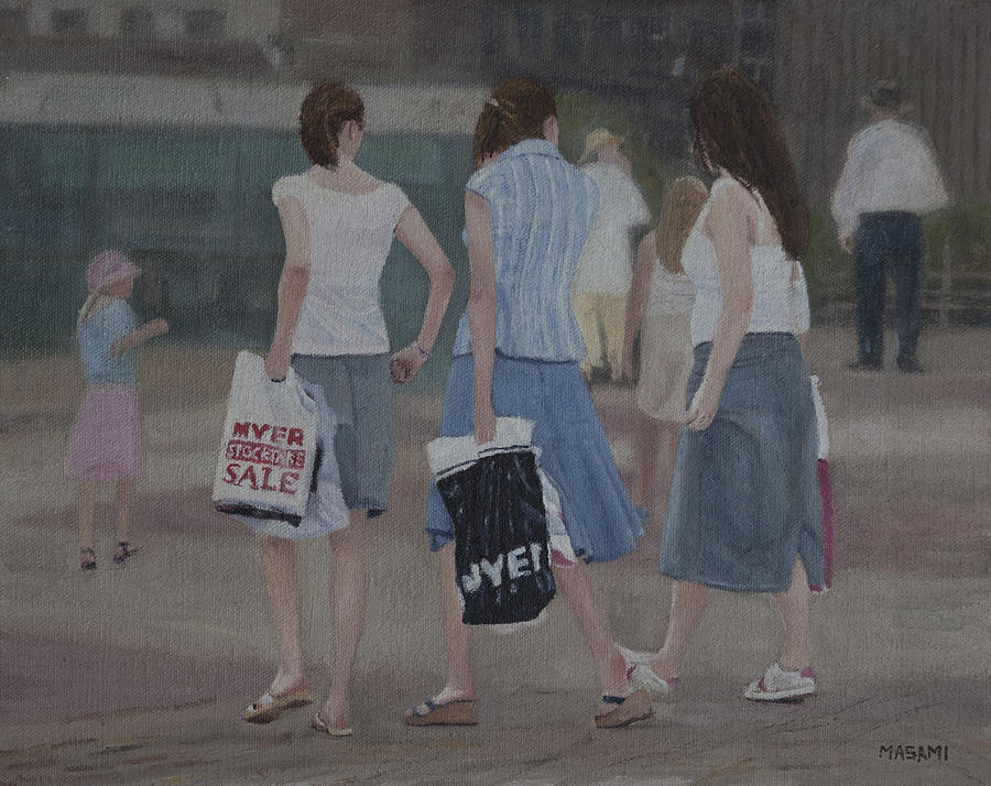 After Shopping Painting by Masami Iida