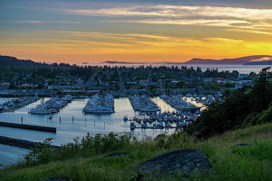 After Sunset at the Marina Photograph by Ken Stanback