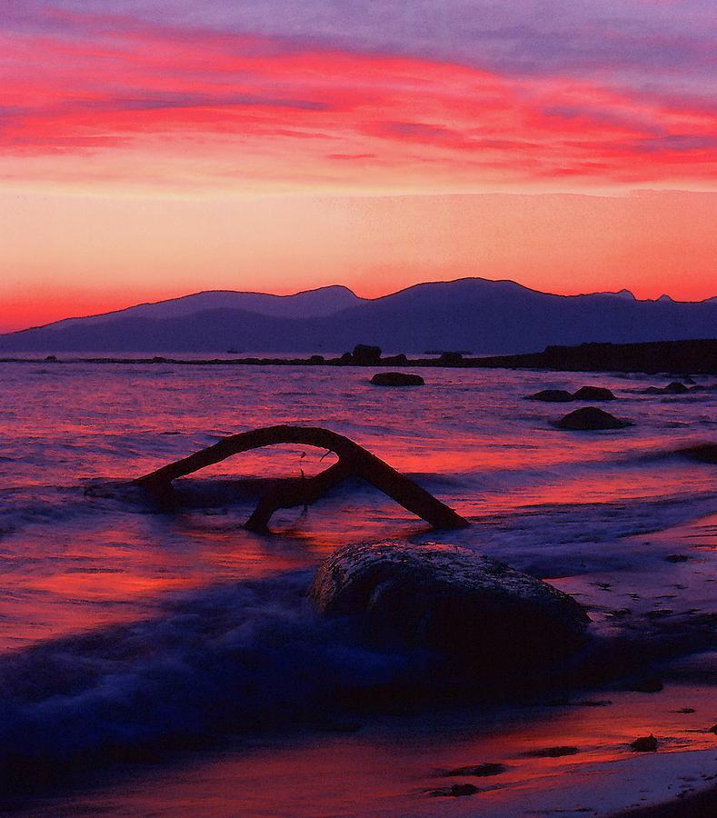 After Sunset At Wreck Beach Three  Digital Art by Lyle Crump