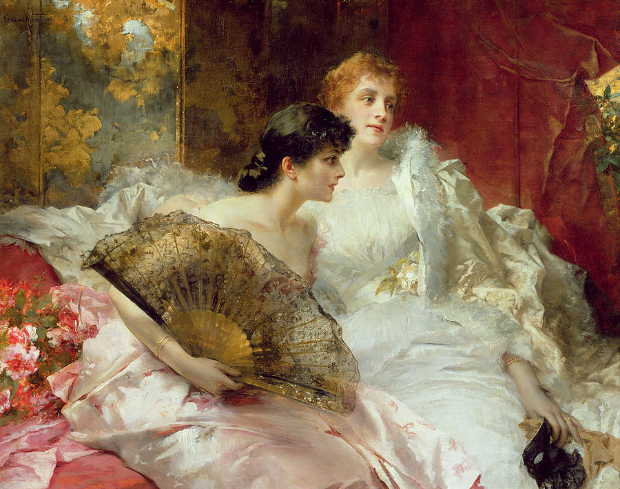 After the Ball by Conrad Kiesel Painting by Conrad Kiesel