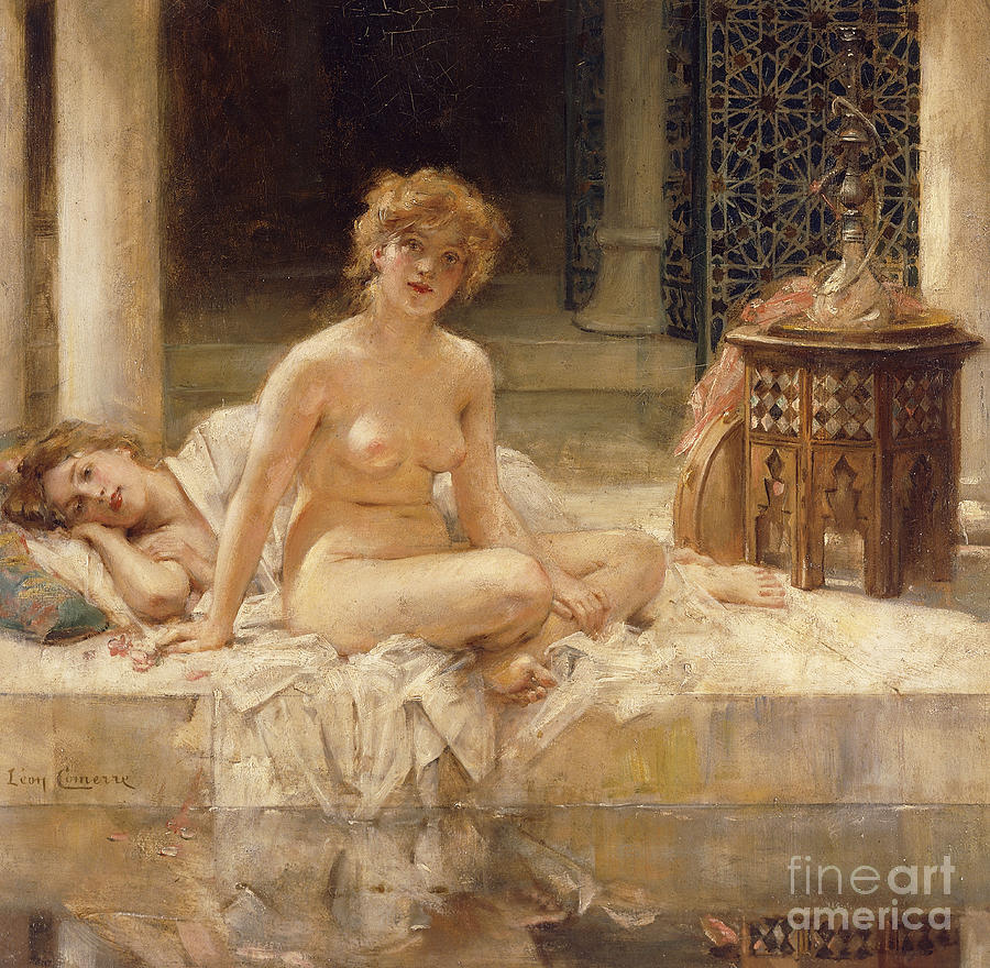 Nude Painting - After the Bath by Leon Francois Comerre