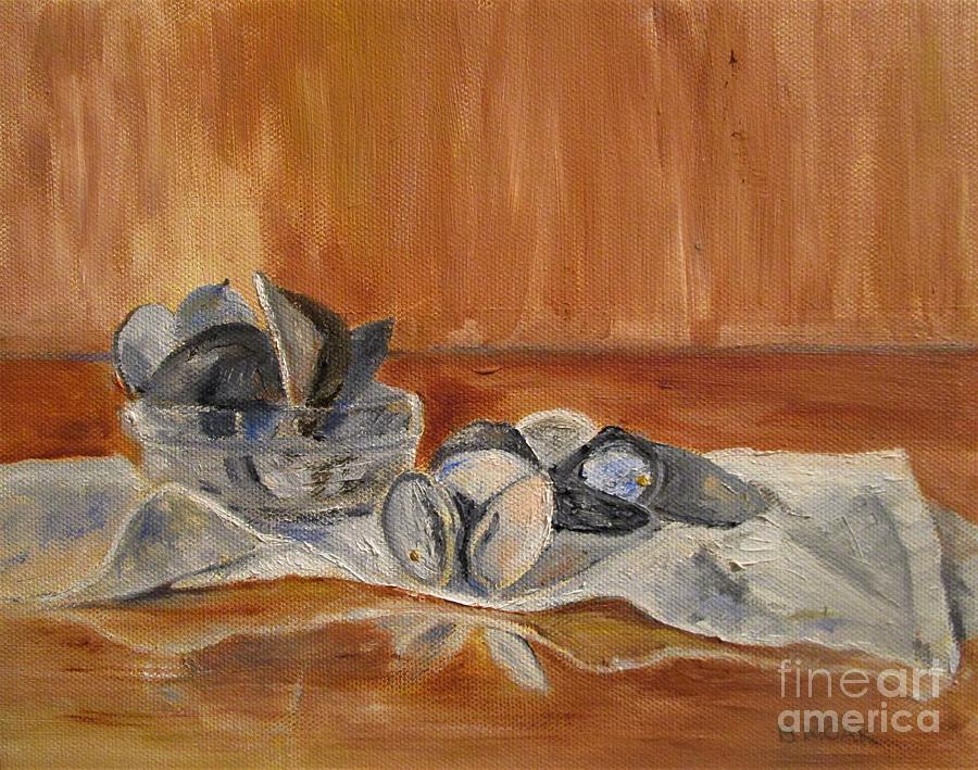 After the Cioppino Painting by Barbara Moak