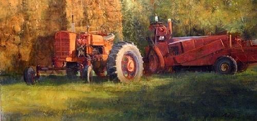 After the Haying Painting by Gil Dellinger
