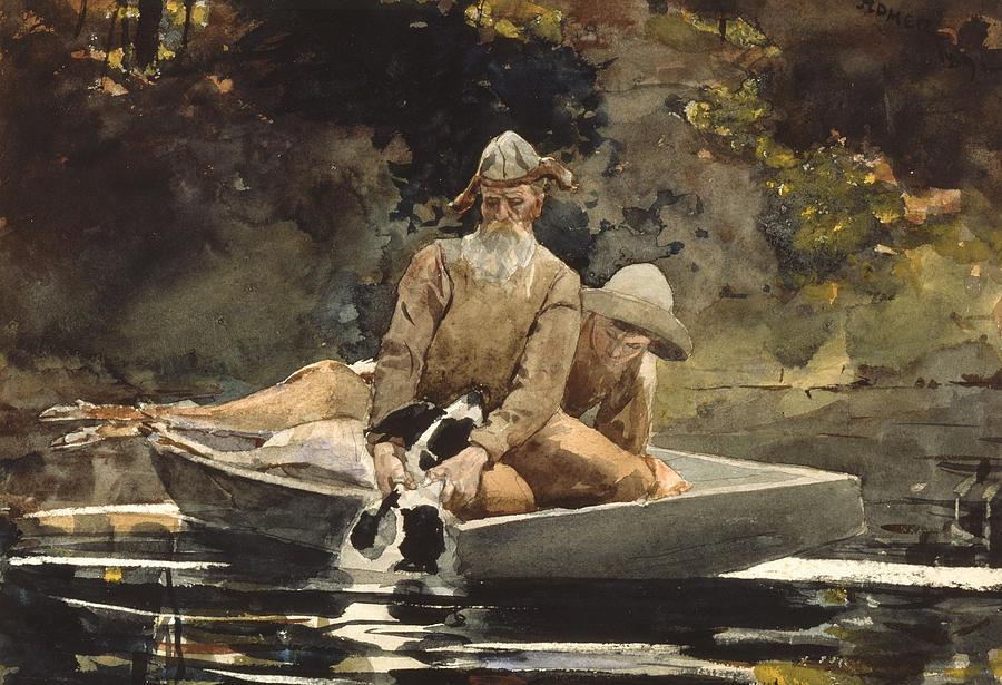 Winslow Homer Painting - After the Hunt by Winslow Homer