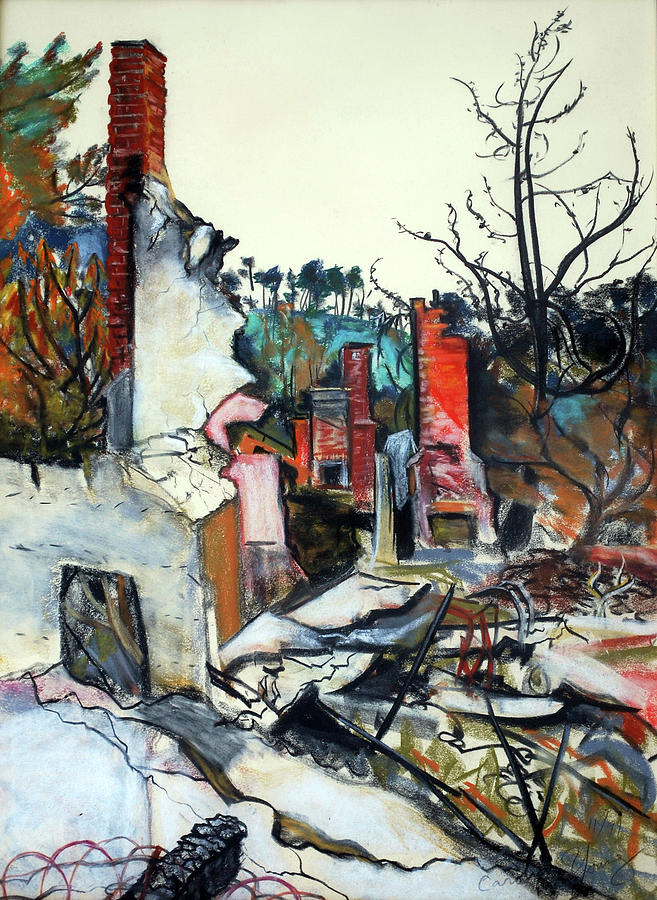 After the Oakland Hills Firestorm Pastel by Asha Carolyn Young