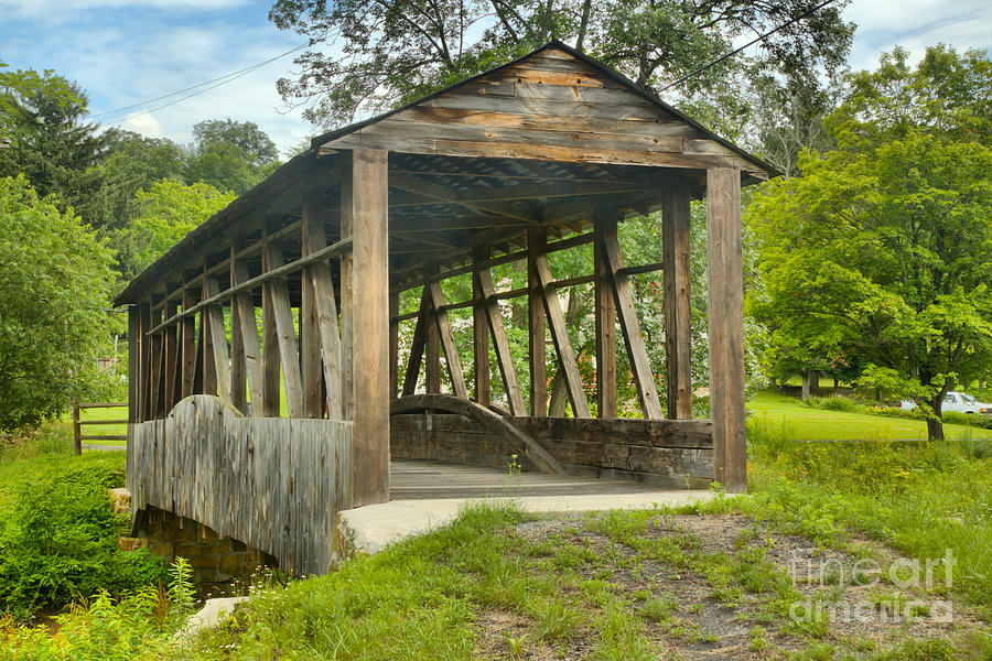 After The Rain At Cuppetts Covered Bridge Photograph by Adam Jewell