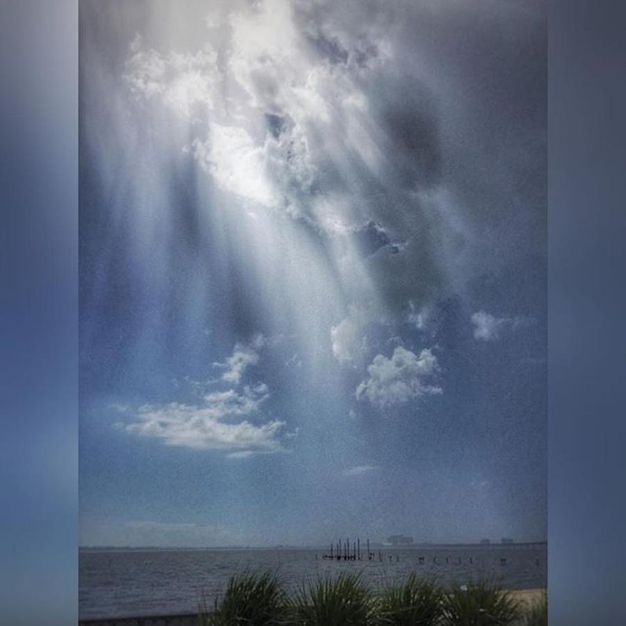 Snapseed Photograph - After The Rain #cloudlovers  #gulfcoast by Joan McCool