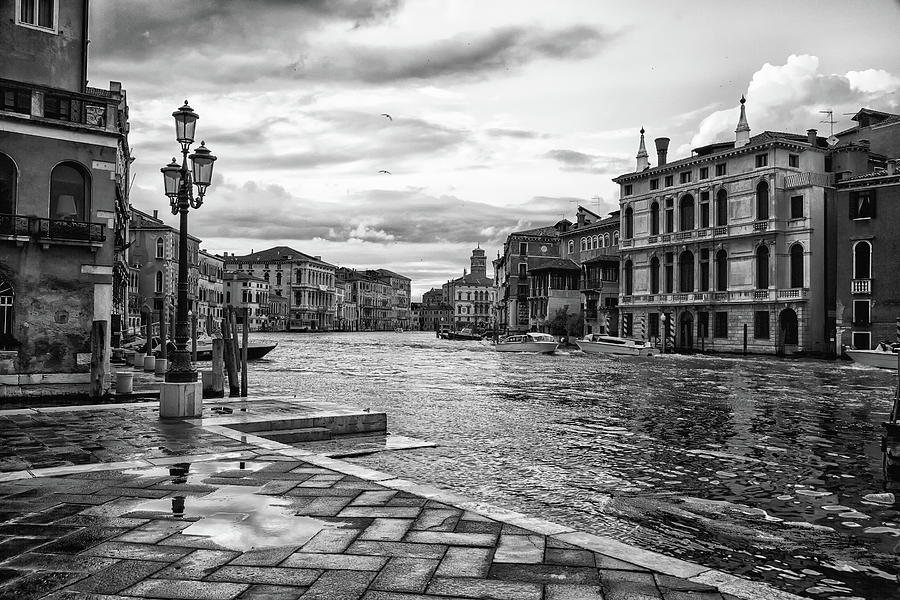 After the rain on the Grand Canal Photograph by John Hoey