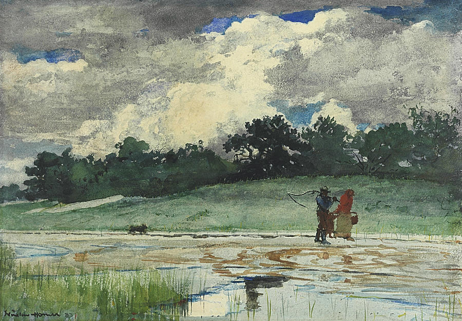 Tree Painting - After the Rain Prouts Neck by Winslow Homer