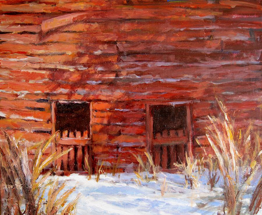 After The Snow II Painting by L Diane Johnson