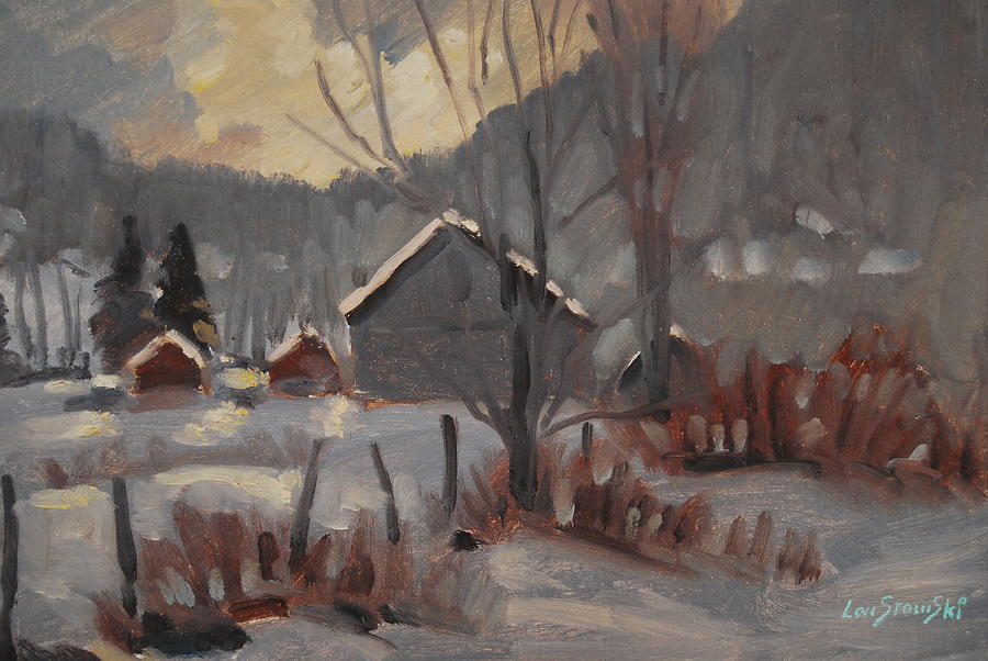 After The Snow Painting by Len Stomski