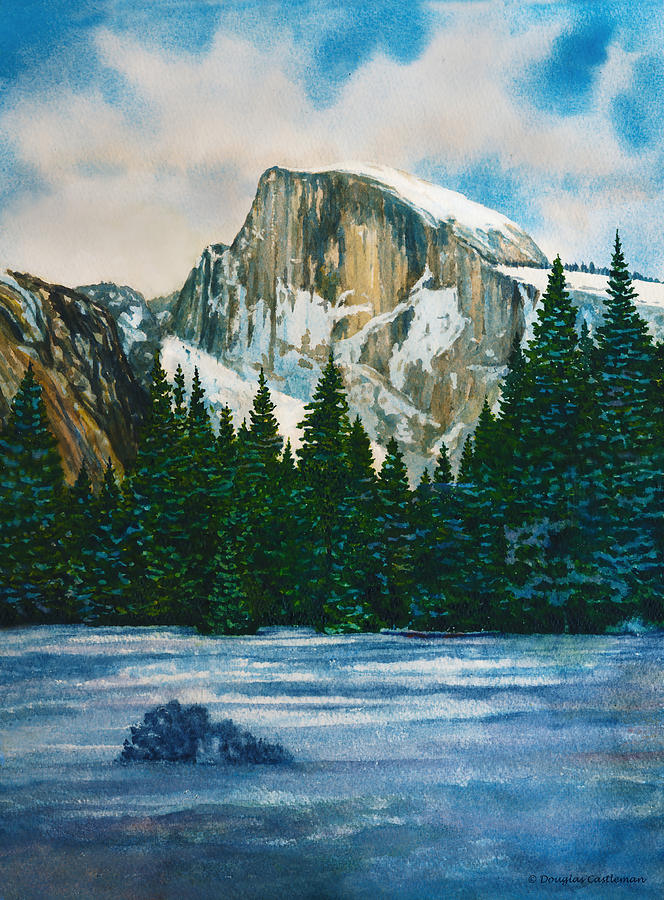 After The Snowfall, Yosemite Painting by Douglas Castleman