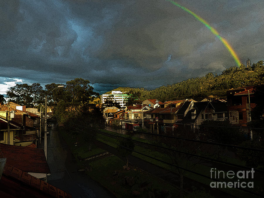After The Storm, A Rainbow Photograph by Al Bourassa