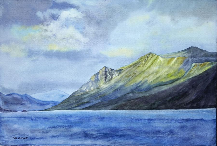 After the Storm - Atlin Lake Painting by Deborah Horner