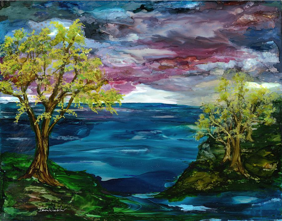 Tree Painting - After the Storm by Dawn Wicklow